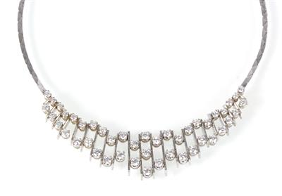 Brillantcollier zus. ca. 3,50 ct - Gioielli