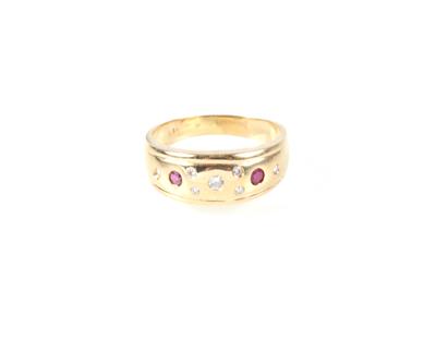 Brillant Rubin Ring - Schmuck