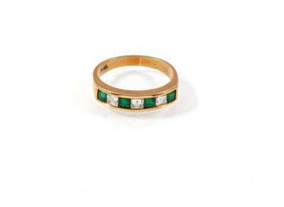 Diamant Smaragdring - Jewellery