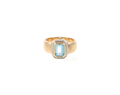 Aquamarinring ca. 1,20 ct - Gioielli