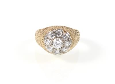 Brillant Ring zus. ca.0,80 ct - Klenoty