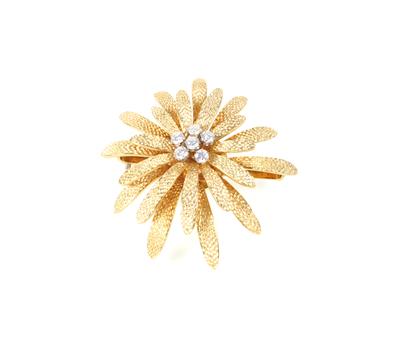 Brillantbrosche zus. ca.0,60 ct - Jewellery