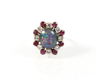 Brillant Rubin Ring - Schmuck