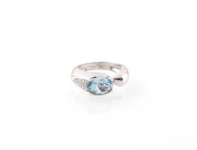 Brillant Aquamarinring - Jewellery