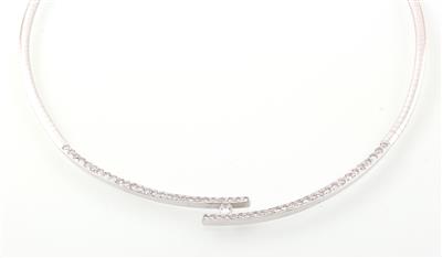 Brillantcollier zus. ca. 1,20 ct - Klenoty