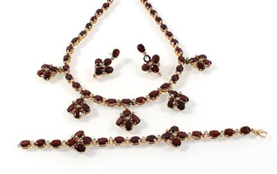 Diamant Granatgarnitur - Jewellery