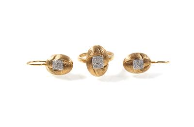 Brillantgarnitur zus. ca. 0,25 ct - Jewellery