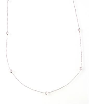 Brillantcollier zus. ca. 0,45 ct - Gioielli