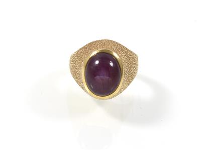 Sternrubinring ca. 9 ct - Gioielli