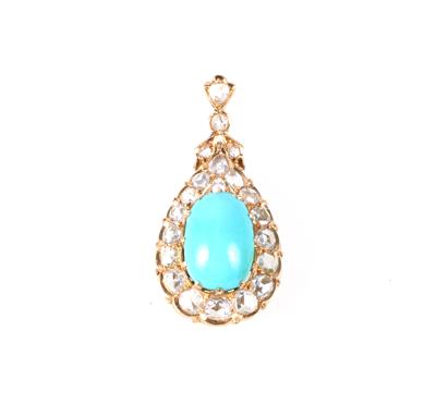 Diamantrautenanhänger zus. ca.1,60 ct - Jewellery