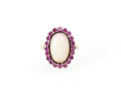 Opal Rubinring - Schmuck