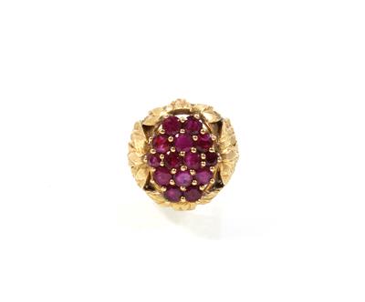 Rubinring zus. ca. 3 ct - Schmuck