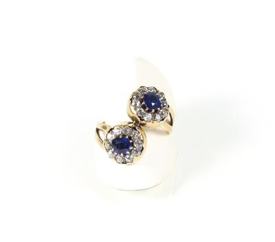 Altschliffbrillant Saphir Ring - Klenoty