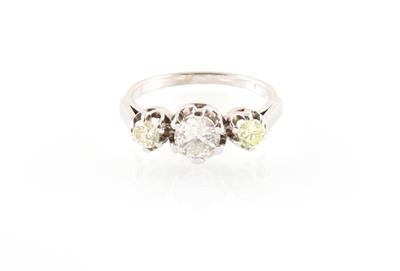 Altschliffbrillantring zus. ca. 0,90 ct - Schmuck