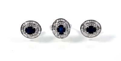 Diamant Saphir Damenschmuckgarnitur - Jewellery