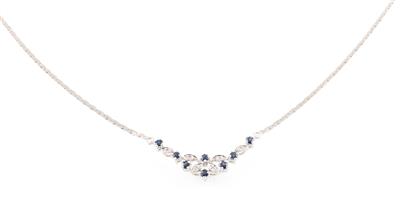 Diamant Saphircollier - Jewellery