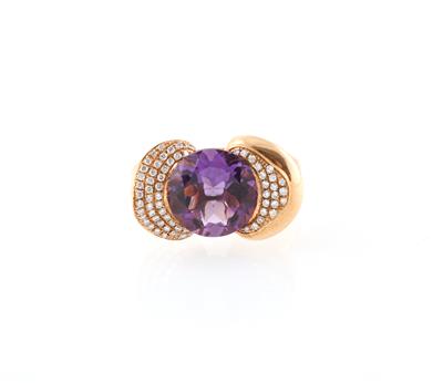 Brillant Amethystring - Schmuck