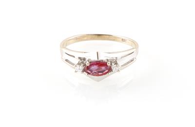 Diamant Rubinring - Gioielli