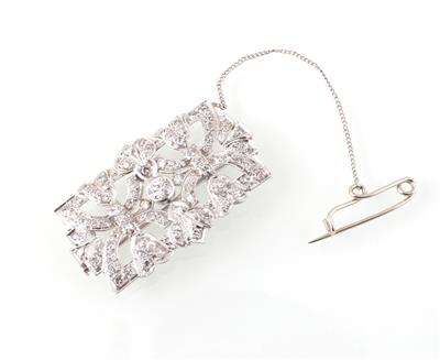 Diamantbrosche zus. ca. 1,90 ct - Schmuck