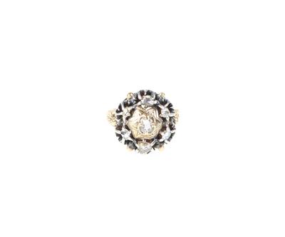 Diamantrautenring zus. ca. 0,60 ct - Klenoty