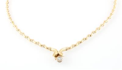 Brillantcollier zus. ca.0,35 ct - Schmuck