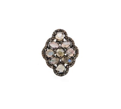 Diamant Labradoritring - Jewellery