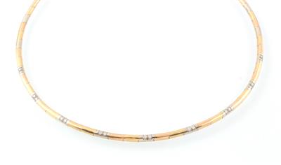 Brillantcollier zus. ca. 0,30 ct - Schmuck