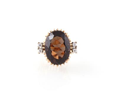 Brillant Rauchquarzring - Jewellery