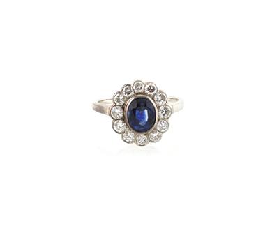 Brillant Saphir Ring - Schmuck