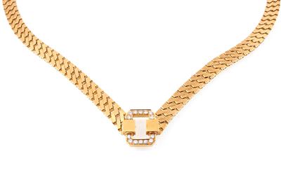 Brillantcollier zus. ca. 0,85 ct - Schmuck