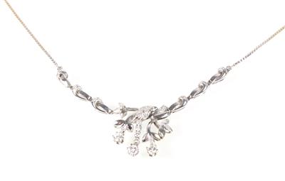 Brillant Achtkantdiamantcollier zus. ca. 1 ct - Jewellery