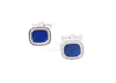 Achtkantdiamant Lapis Lazuli Manschettenknöpfe - Jewellery