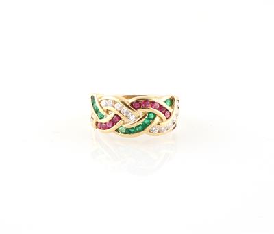 Brillant Farbstein Ring - Schmuck