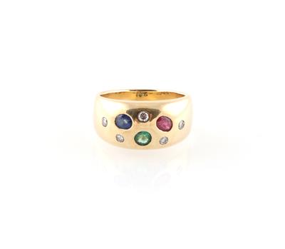 Brillant Farbstein Ring - Jewellery