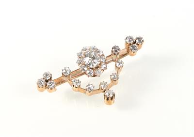 Diamantbrosche zus. ca. 1,55 ct - Jewellery