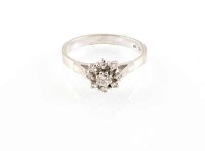 Altschliffdiamant Ring zus. ca. 0,30 ct - Klenoty