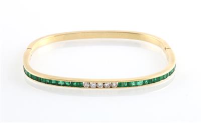 Smaragd Brillant Armreif - Jewellery