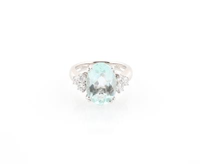 Brillant Aquamarinring - Jewellery