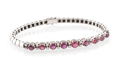 Diamant Rubinarmband - Gioielli