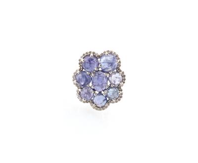 Diamant Tansanitring - Schmuck