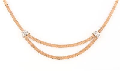 Diamantcollier zus. ca. 1 ct - Schmuck