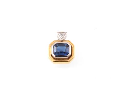 Diamant Saphir Anhänger - Jewellery