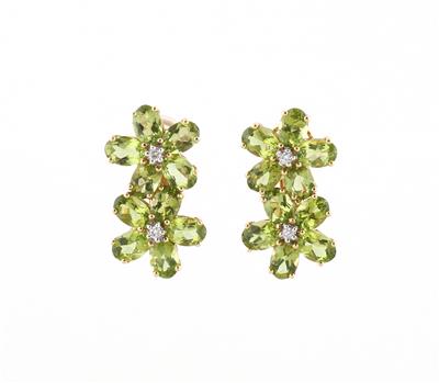 Brillant Peridotohrclips - Schmuck