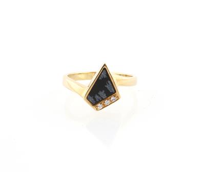 Brillant Obsidian Ring - Klenoty