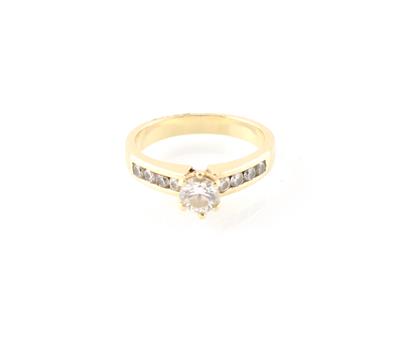 Brillantring zus. ca. 0,79 ct - Gioielli