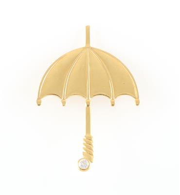 Brosche Regenschirm - Schmuck