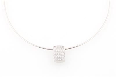 Brillantcollier zus. ca. 0,83 ct - Gioielli