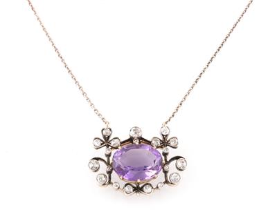 Diamant Amethyst Collier - Gioielli