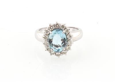 Brillant Aquamarin Ring - Jewellery