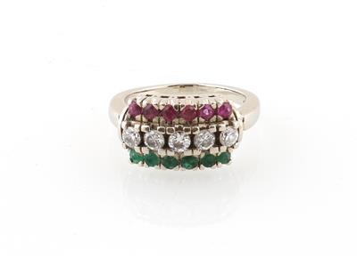 Brillant Farbstein Ring - Schmuck